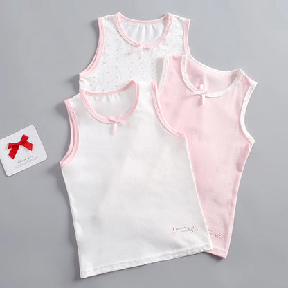 3pcs/lot Cartoon Design Teens Girls Tank Tops For Summer childrensterritory