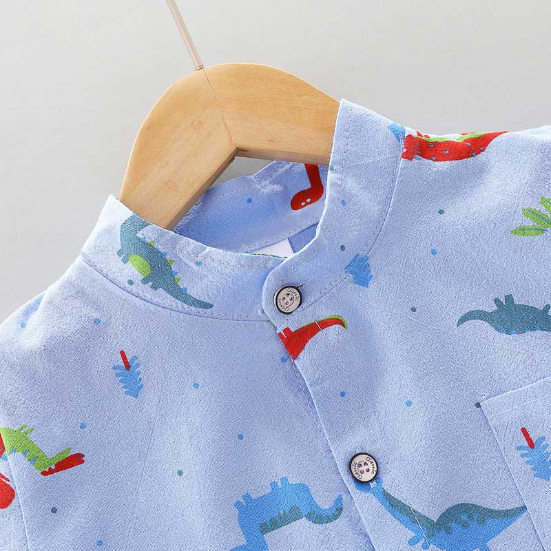 Printed Dinosaur Shirt with Shorts Clothing Set for Baby Boy childrensterritory