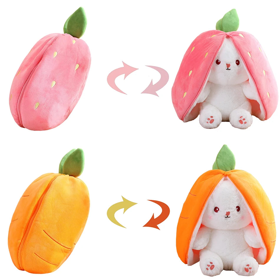 18cm Cute Strawberry Rabbit Stuffed Toys childrensterritory