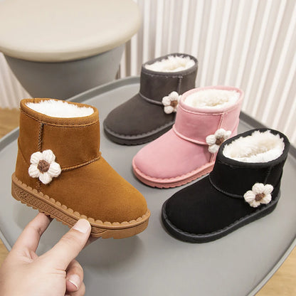 Baby Kids Fur Design Soft Casual Shoes