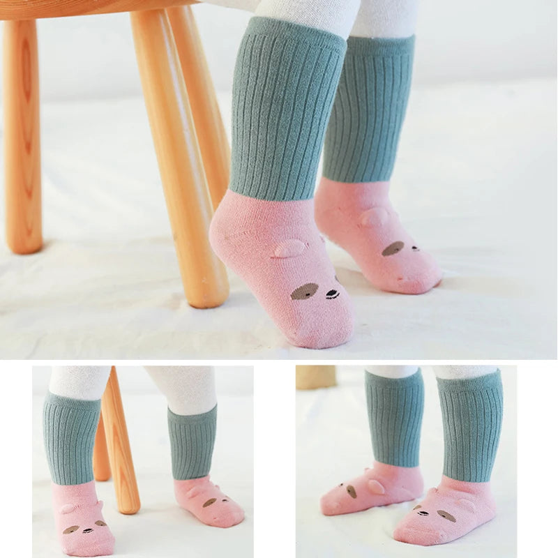 Baby Non-Slip Soft Cartoon Design Winter Socks