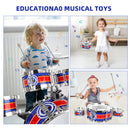 Kids Musical Instruments Toy- Mini Jazz Drum Set with Stool