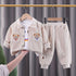 Kids Cartoon Print Long Sleeves Casual Clothing Set childrensterritory