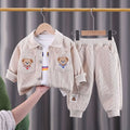 Kids Cartoon Print Long Sleeves Casual Clothing Set childrensterritory