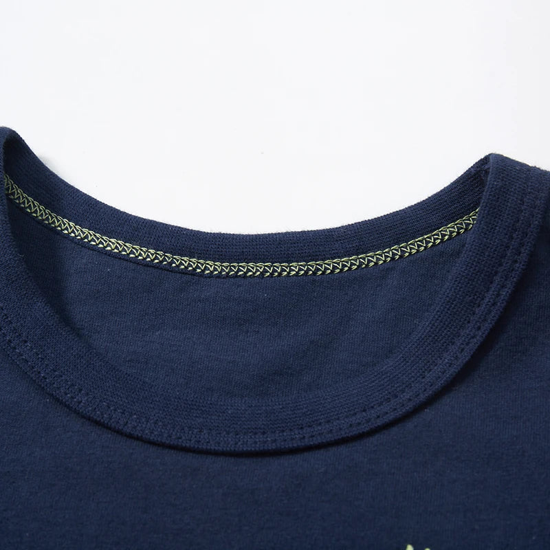 Boys Tractor Cartoon Print Casual Summer T-Shirts