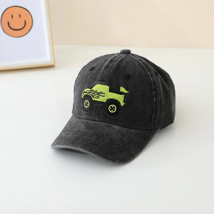 Adjustable Cartoon Truck Embroidered Children &