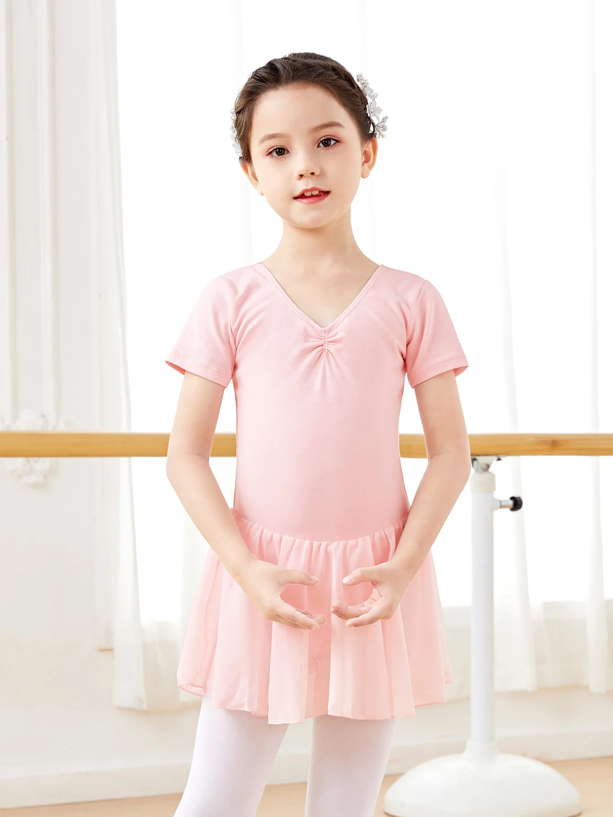 Kids Girls Long/Short Sleeve Ballet Leotard/Dancewear childrensterritory