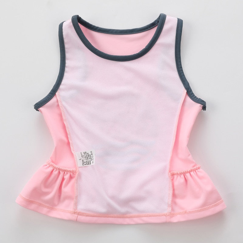 Kids Girls Letter Print Two Pieces Cartoon Beachwear childrensterritory