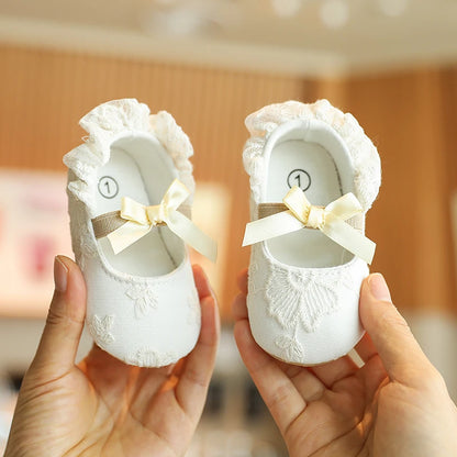 Cute Lace Design Baby Girl Non Slip Princess Crib Shoes childrensterritory