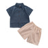 Baby/Kids Boys Casual Button Up Shirt And Shorts Clothing Set childrensterritory