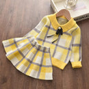 Girls Collar Design Winter Casual Clothing Sets childrensterritory
