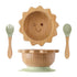 Baby Wooden Tableware Set with Silicone Suction Handle childrensterritory