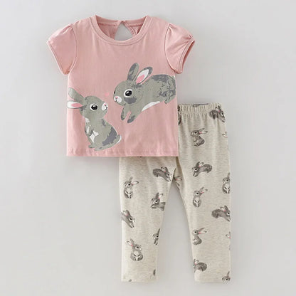 Half-Sleeves Casual Summer Outfits For Girls childrensterritory