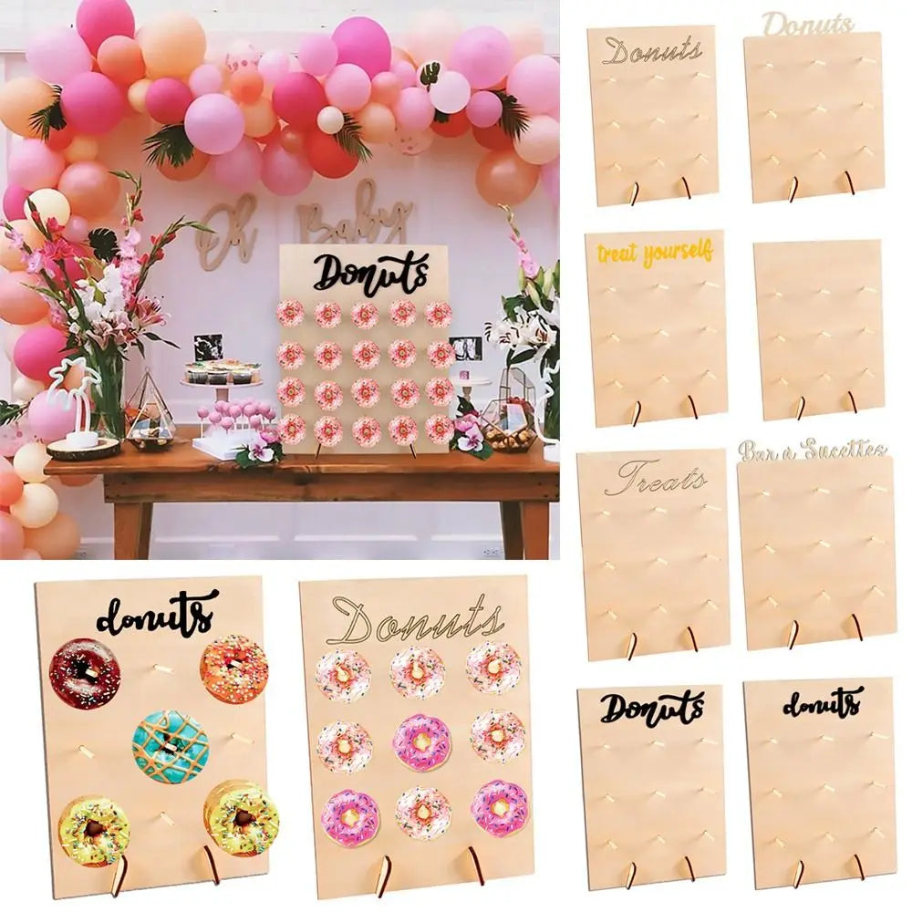 Home Dessert Ornaments Display Wooden Board/Rack
