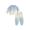 Kids Girls Boys Gradient Color Sports Suits Set for Spring childrensterritory