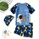 Kids Boys 2pcs Cartoon Printed Swimsuit Set