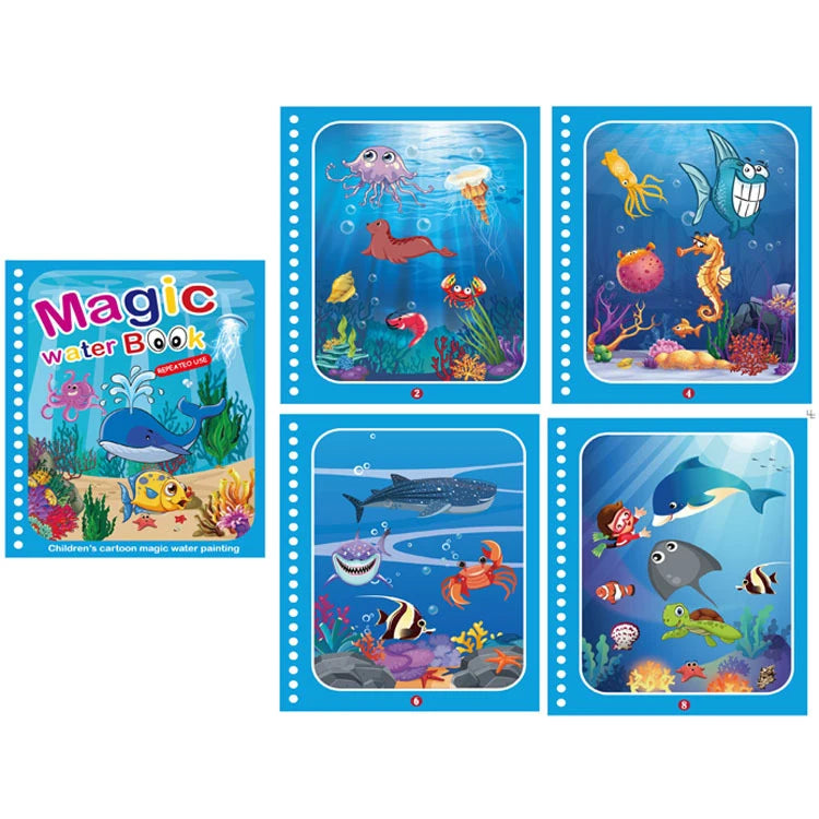 Kids Magic Water Coloring Books Toys for Birthday Gifts childrensterritory