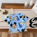Little Boys Cartoon Print Short Sleeve Summer T-shirts childrensterritory