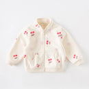 Kids Lovely Print Polar Fleece Winter Coats childrensterritory