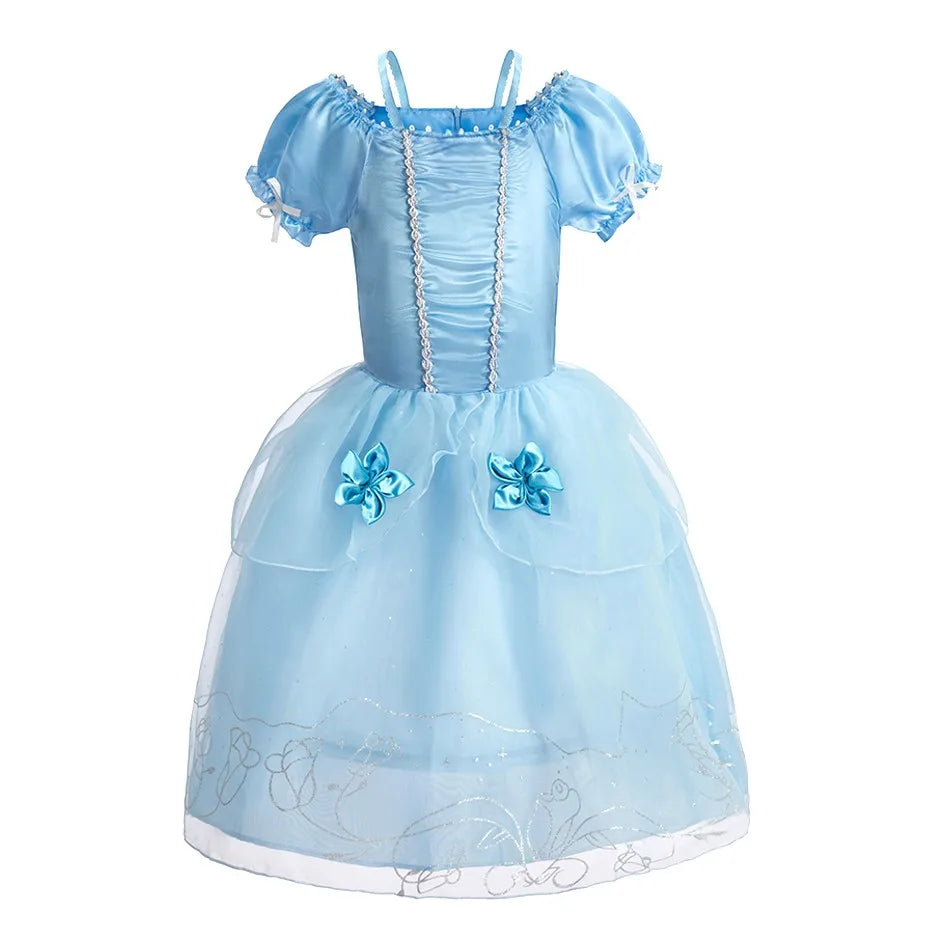Kids Girls Disney Princess Dresses for Halloween Christmas
