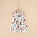 Kids Girls Cartoon Pattern Summer Party Dresses