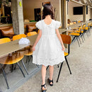 Kids Girls Floral Lace Casual Style Summer Dress