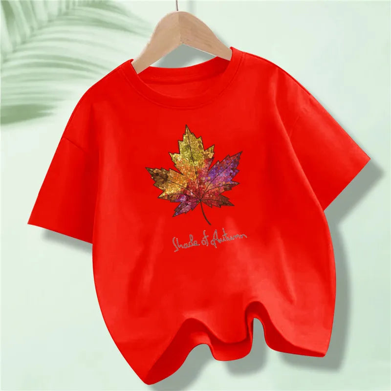 Short Sleeve Graphic Cotton Tees for Kids Boys Girls childrensterritory