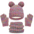 Thick Knitting Warm Baby/Kids Hat Gloves Scarf Set childrensterritory