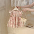 Floral Print Baby Girl Princess Dress With Bag for Summer childrensterritory