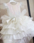Tiered Tulle Satin Baby/Kids Girl Pageant Birthday Dress childrensterritory