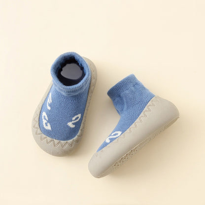 Baby Cartoon Print Soft Rubber Sole Booties childrensterritory