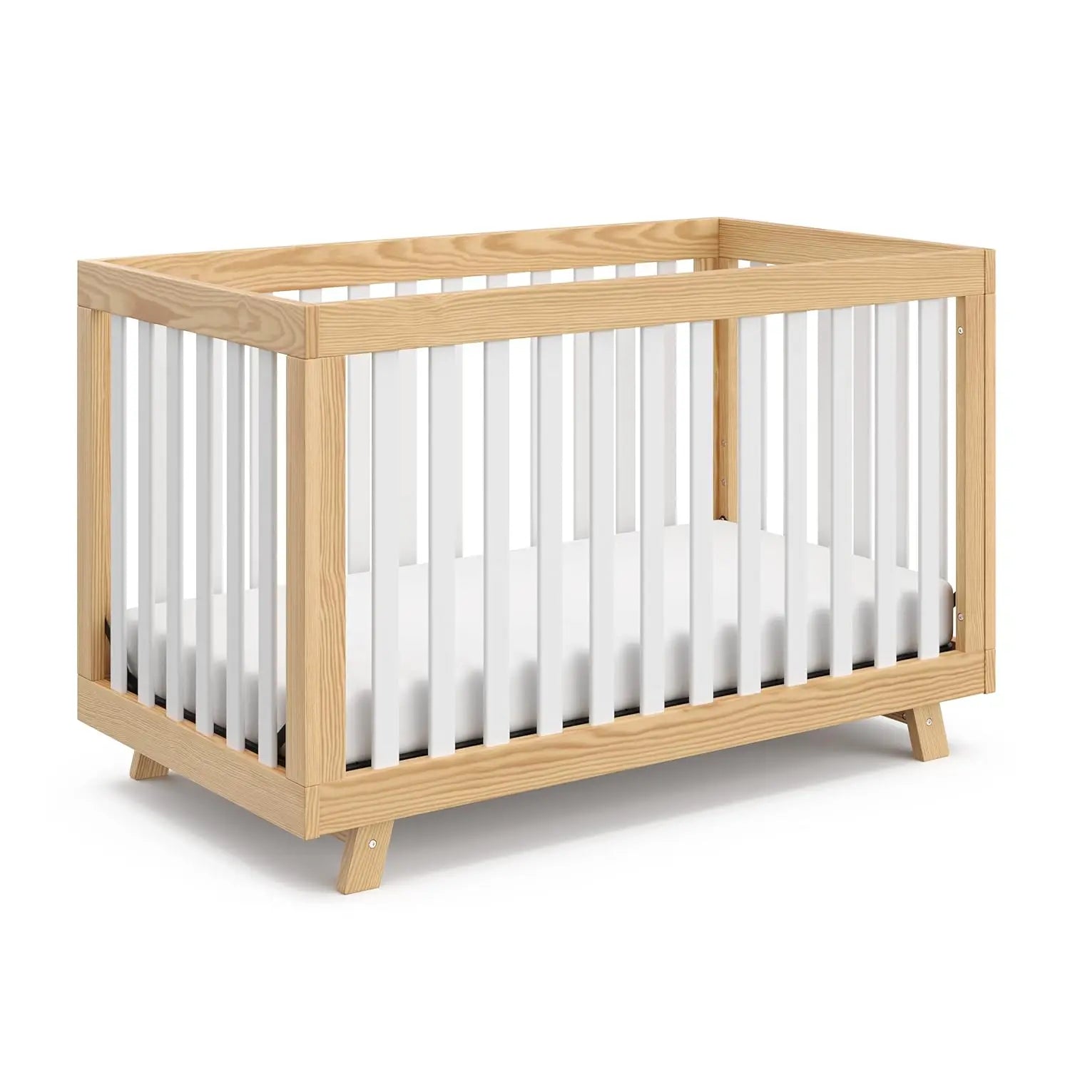 3-in-1 Convertible Baby Crib to Toddler Bed and Daybed childrensterritory