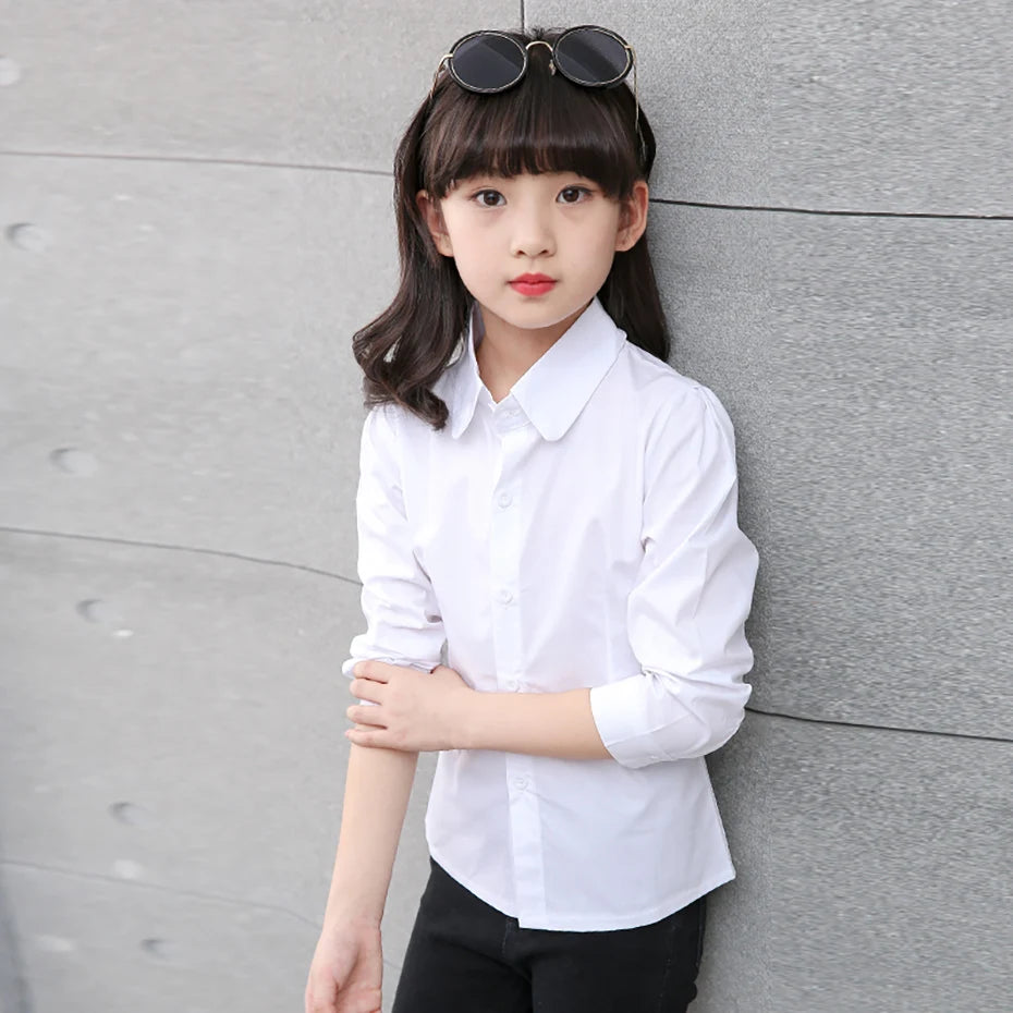 girls white dress shirt Kids Casual Style For School and skin H&M Divided sexy back Diwali-Edit-09jun Size:S/52