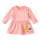 Girls' Full-Sleeve Printed Dresses For Summer childrensterritory