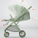 Four-wheeled High-view Portable Baby Stroller childrensterritory
