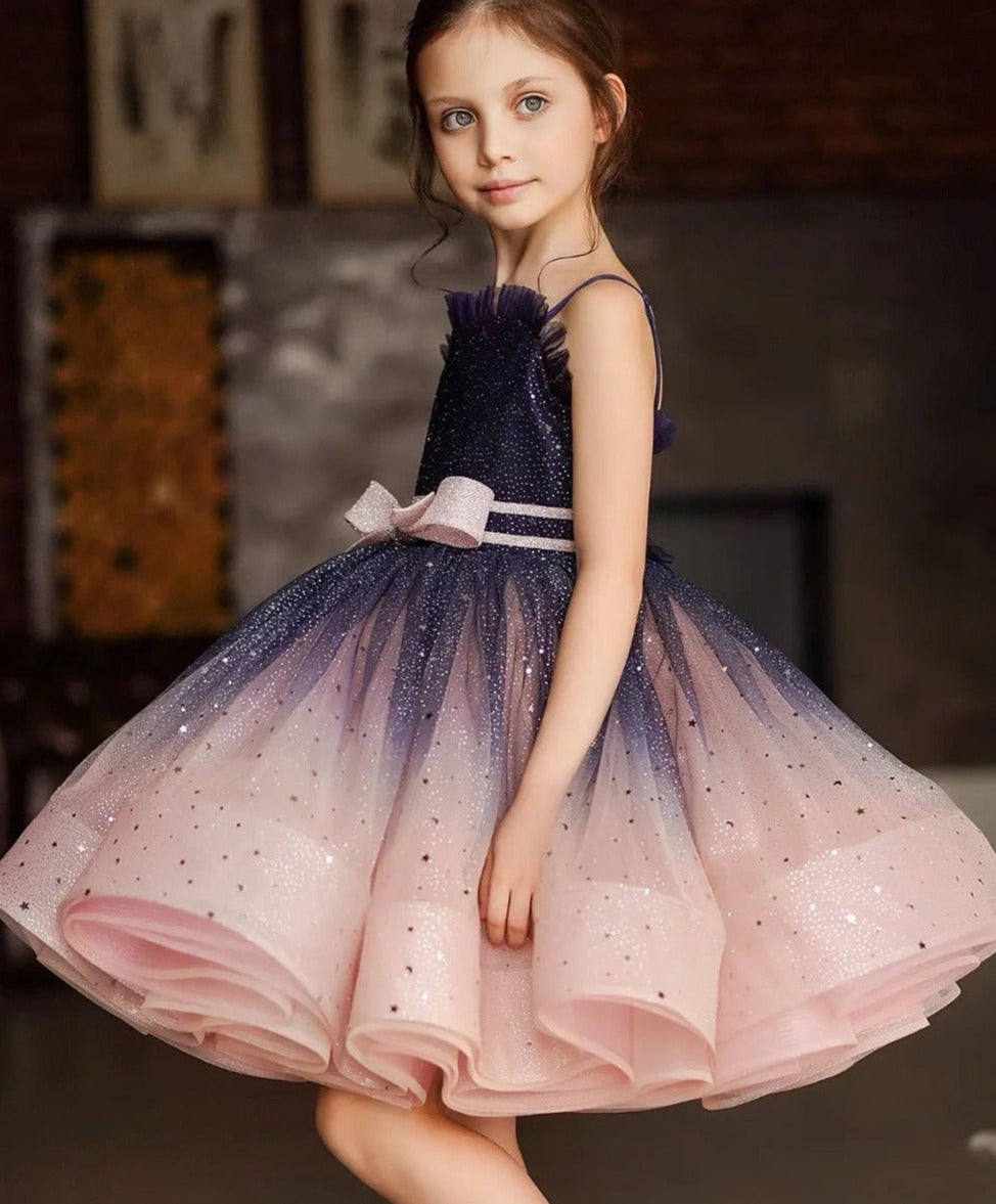 Elegant Puffy Tulle Kids Girls Wedding/Party Wear Dresses childrensterritory