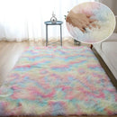 Soft Furry Rainbow Rugs for Kids Bedroom Decor