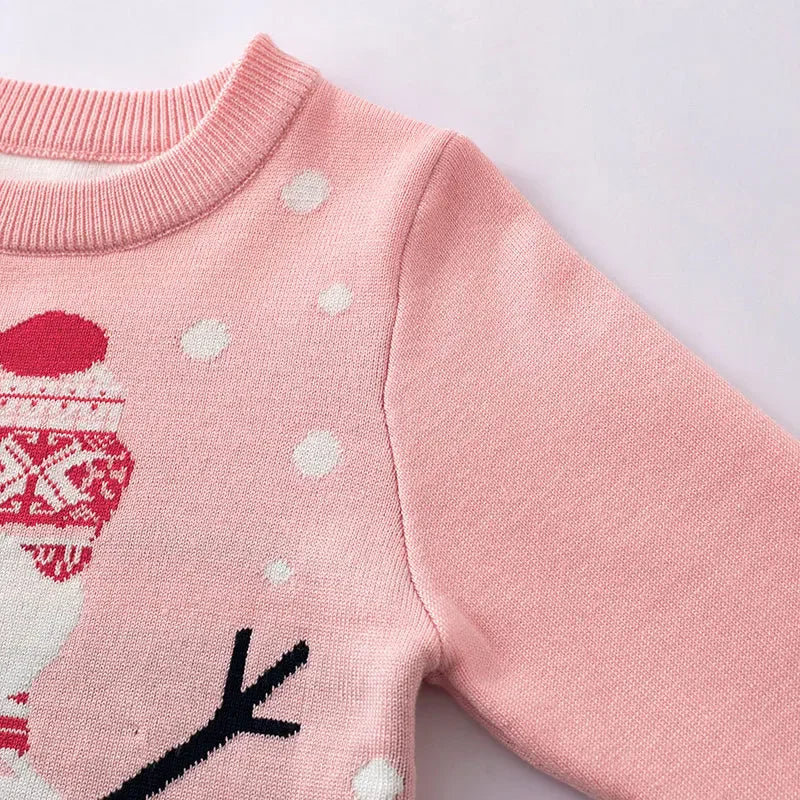 Kids Cartoon Print Soft Warm Sweaters