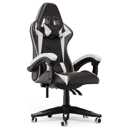 Adjustable Gamer Chairs with Lumbar Cushion + Headrest childrensterritory