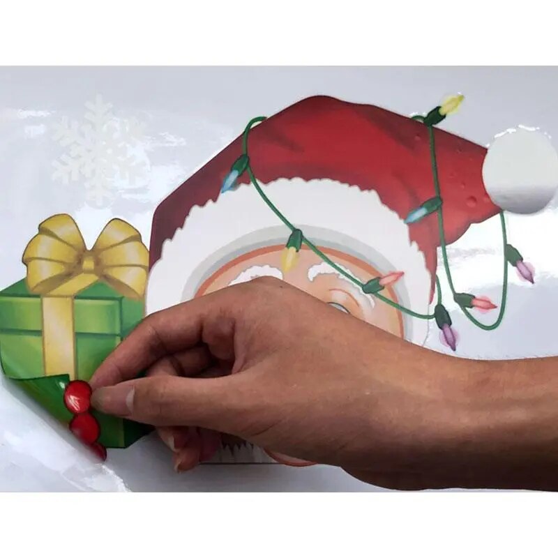 Santa Claus Snowflake Christmas Window/Wall Decals childrensterritory