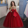 Big Bow, Gauze Lace Princess Birthday Party Dresses for Girls childrensterritory
