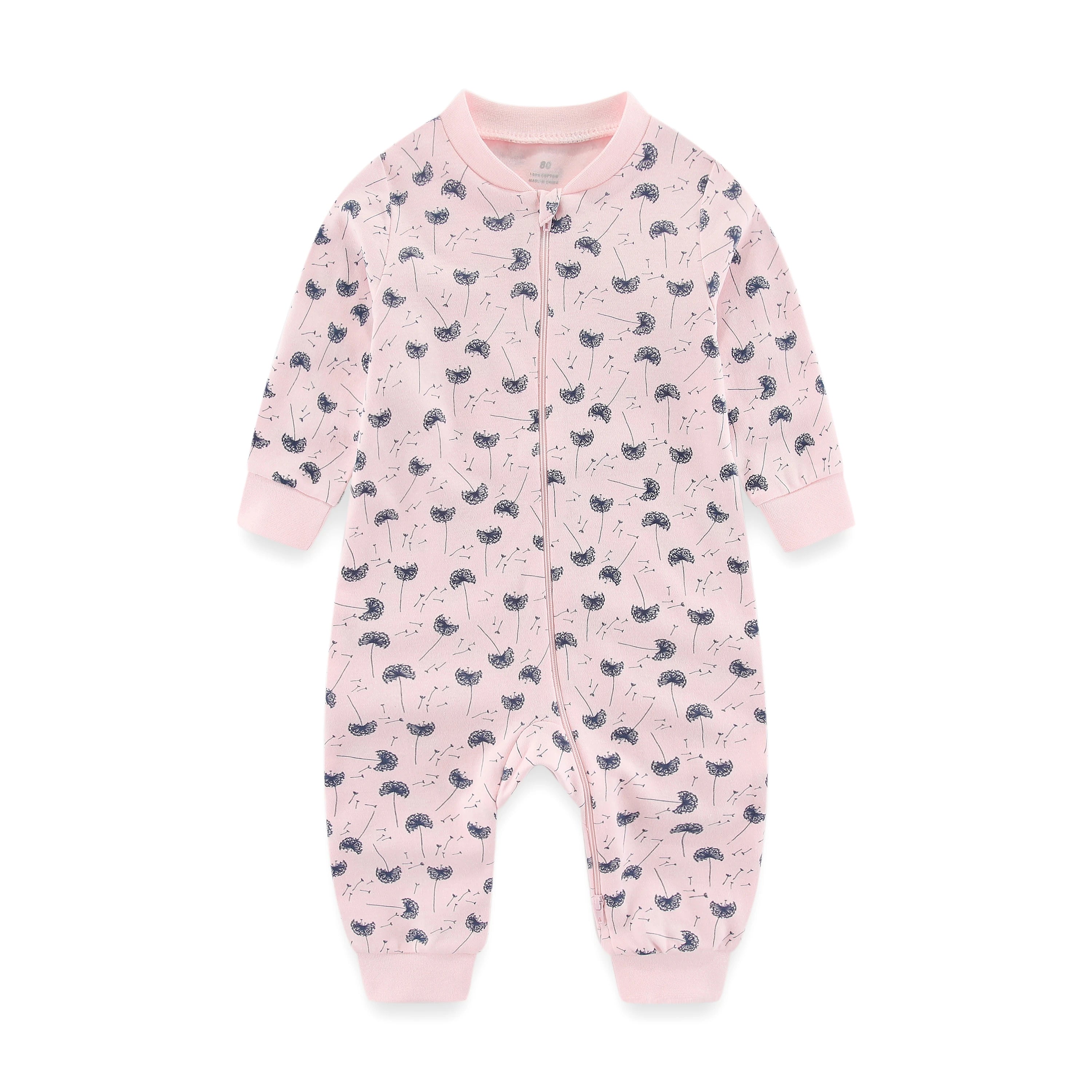 Cartoon Print Long Sleeve Newborn Baby Cotton One-piece/Rompers