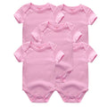 Short Sleeves Cartoon Print Soft Bodysuits For Baby Boys And Girls childrensterritory