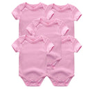 Short Sleeves Cartoon Print Soft Bodysuits For Baby Boys And Girls childrensterritory
