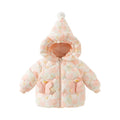 Girls Overcoat Fluffy Hooded Zipper Warm Jacket childrensterritory