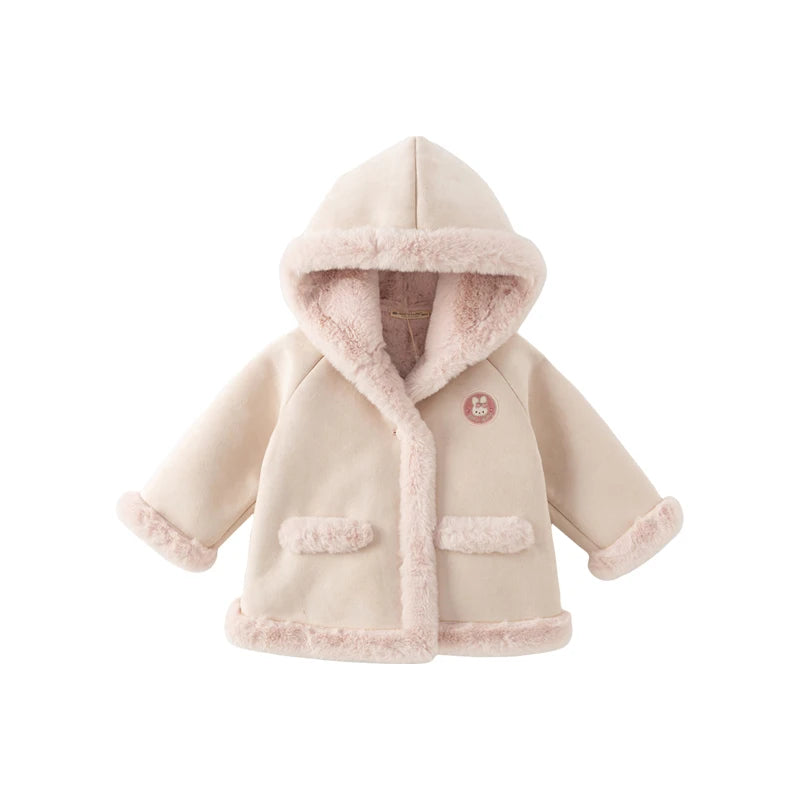 Kids Girls Boys Warm Fur Hooded Cowboy Winter Outerwear childrensterritory