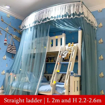 Bunk Bed Curtain Valance Canopy with Mosquito Nets childrensterritory