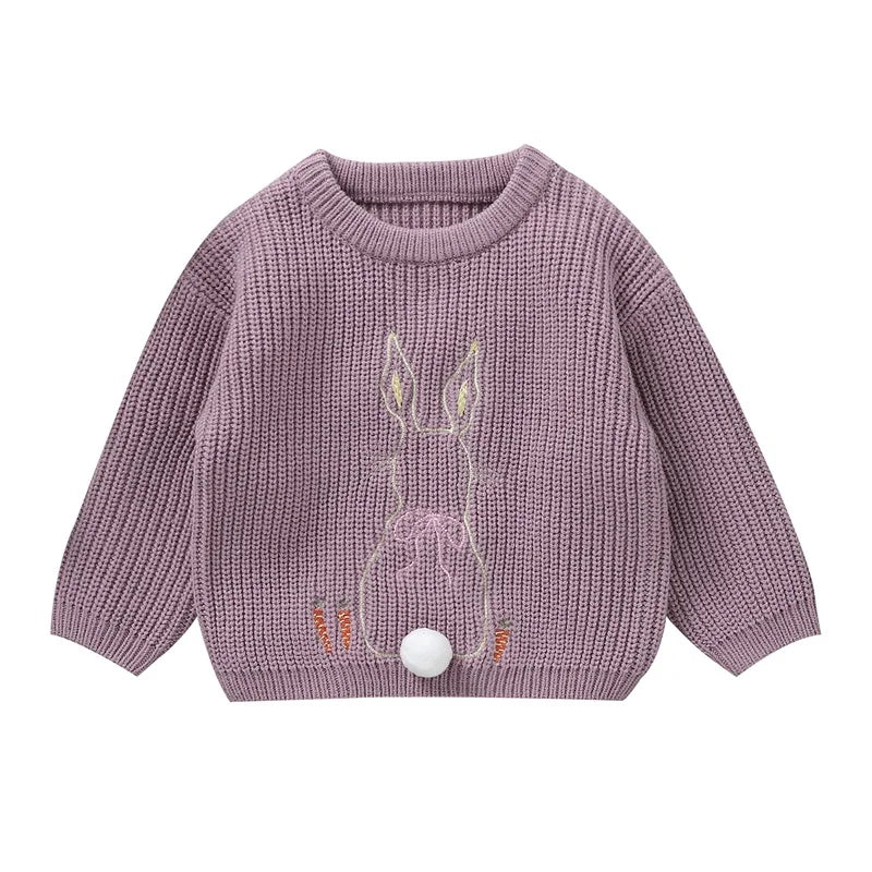 Toddler Girl Boy Casual Knitting Pullover for Easter