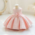 Baby Girl Plaid Flower Bowknot Sleeveless Evening Party Outfit childrensterritory