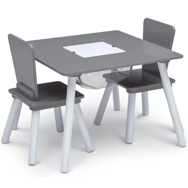4-Piece Kids Playroom Table and Chair Set